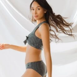 Black Checkers Hipster Bottoms -Fashion Swimsuit 369A0025final