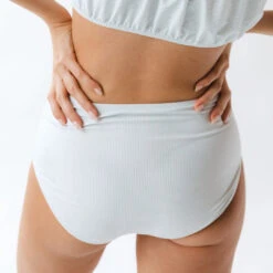 Blue Pinstripe High-Waisted Bottoms -Fashion Swimsuit 369A0077 162f2cf6 586a 4f77 bfa5 02de96fd7997