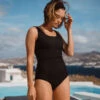 Deep End One-Piece, Black