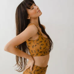 Golden Tiger Olivia Swim Crop -Fashion Swimsuit 369A0109