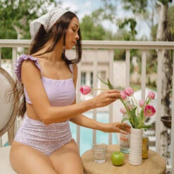 Periwinkle Bella Crop Top -Fashion Swimsuit 369A0398final