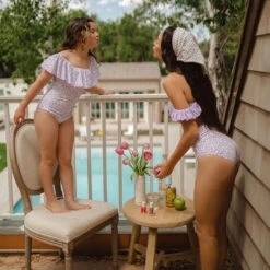 Mini Wave One-Piece, Lilac -Fashion Swimsuit 369A0521final