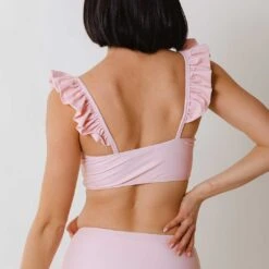 Ballet Pink Bella Crop Top -Fashion Swimsuit 369A0662final