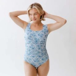 The Mykonos White Off Shoulder One-Piece -Fashion Swimsuit 369A0685final