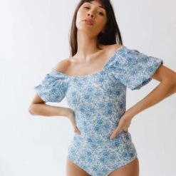 Eloise One-Piece, Mykonos White -Fashion Swimsuit 369A0722final