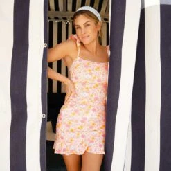 Darling Pink High-Waisted Swim Skirt -Fashion Swimsuit 369A0763final d2c527ce 563c 4b55 8ccd bbe614edc887