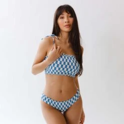 Smocked Swim Crop, Blue Checkers -Fashion Swimsuit 369A0773final f85f2d93 3ee9 4b88 8c59 f31af283c062