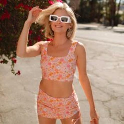 Darling Pink Olivia Swim Crop -Fashion Swimsuit 369A1326final 066a366e b56d 4f07 bb92 f26aca856d20