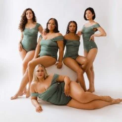 Sea Salt Off Shoulder One-Piece -Fashion Swimsuit 369A1684final