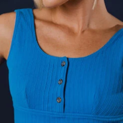 Deep End One-Piece, Cobalt -Fashion Swimsuit 369A2231final