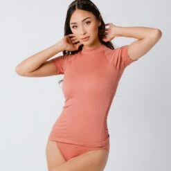 Rosewood Short Sleeve Rash Guard 9 Rosewood Short Sleeve Rash Guard -Fashion Swimsuit 369A2567final