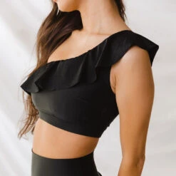 Icon Wave Crop, Matte Black 16 Icon Wave Crop, Matte Black -Fashion Swimsuit 369A2929