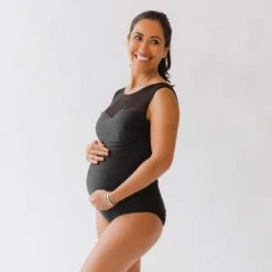 The Maria, Black Mesh One-Piece Swimsuit -Fashion Swimsuit 369A3031final