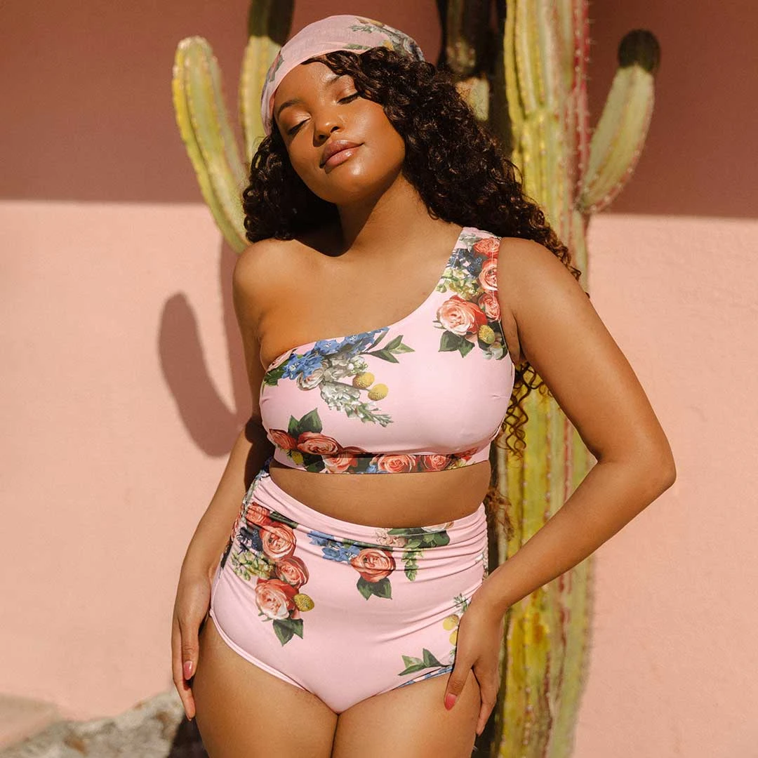 Rose Pink Icon Swim Crop 5 Rose Pink Icon Swim Crop - Image 5