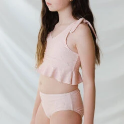 Mini Tied-Up Tankini Set, Pink Checkers 6 Mini Tied-Up Tankini Set, Pink Checkers -Fashion Swimsuit 369A4311final