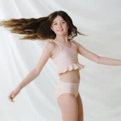 Mini Tied-Up Tankini Set, Pink Checkers 7 Mini Tied-Up Tankini Set, Pink Checkers -Fashion Swimsuit 369A4342final