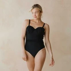 The Duchess One-Piece, Black -Fashion Swimsuit 369A5465final