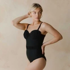 The Duchess One-Piece, Black -Fashion Swimsuit 369A5499final