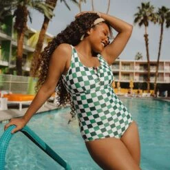 Deep End One-Piece, Check Mate -Fashion Swimsuit 369A5562final 5cbf46f4 b82e 419f a851 cd685fc44f57