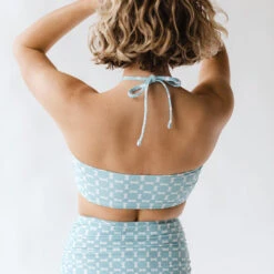 Echo Swim Top, Mod Blue -Fashion Swimsuit 369A6612