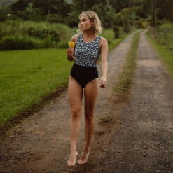 Let's Dance One-Piece Swimsuit -Fashion Swimsuit 369A7114final