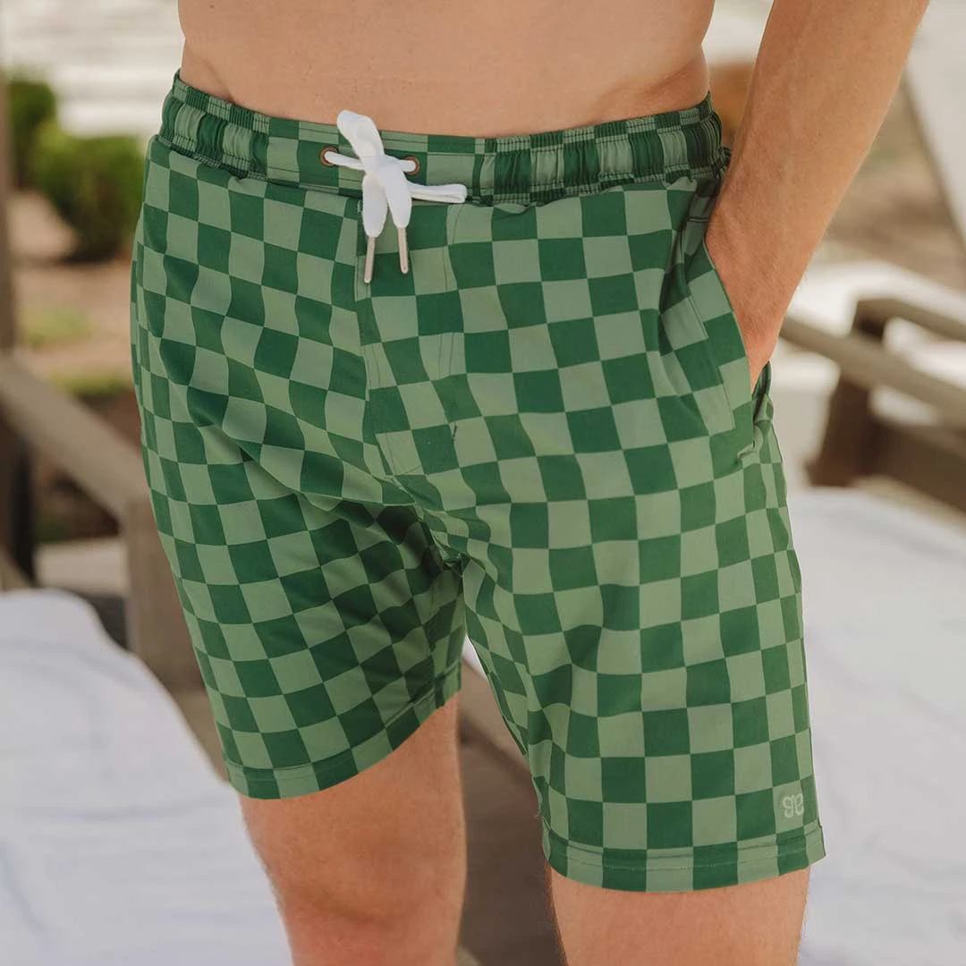 Wind And Sea Shorts, Green Check 1 Wind And Sea Shorts, Green Check