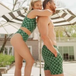 Wind And Sea Shorts, Green Check 15 Wind And Sea Shorts, Green Check -Fashion Swimsuit 369A7612final