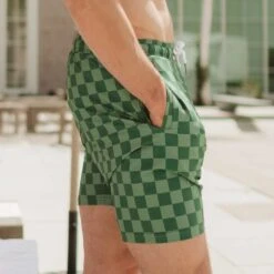 Wind And Sea Shorts, Green Check 10 Wind And Sea Shorts, Green Check -Fashion Swimsuit 369A7622final