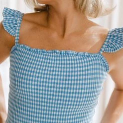 Hamptons One-Piece, Bluebell -Fashion Swimsuit 369A7854final