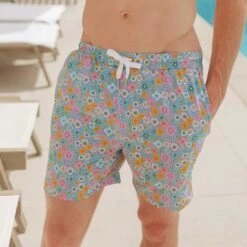 Wind And Sea Shorts 5" Inseam, Darling Blue -Fashion Swimsuit 369A8033final