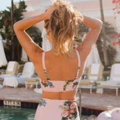 Hailey Crop, Rose Pink -Fashion Swimsuit 369A8248final