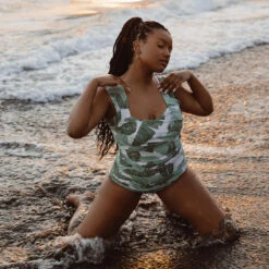 The Palm Off Shoulder One-Piece -Fashion Swimsuit 369A8362final