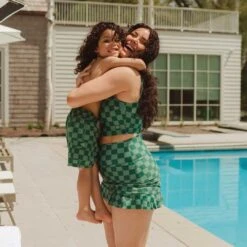 Green Check Jr. Swim Trunks 11 Green Check Jr. Swim Trunks -Fashion Swimsuit 369A8652final