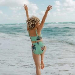 Charlotte Smocked Crop, Rose Mint -Fashion Swimsuit 369A9026 1015961a 3646 4f20 b21f 7a0e7f7e470d