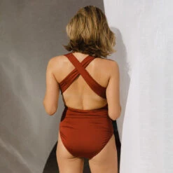 Shell Shock, Cinnamon V Neck Swimsuit 8 Shell Shock, Cinnamon V Neck Swimsuit -Fashion Swimsuit 369A9265final