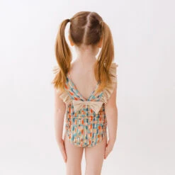 Mini Ruffle One-Piece, Athens Sunset -Fashion Swimsuit 369A9929finnal