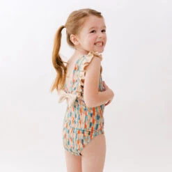 Mini Ruffle One-Piece, Athens Sunset -Fashion Swimsuit 369A9943final