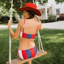 Liberty Stripe Hipster Bottoms 9 Liberty Stripe Hipster Bottoms -Fashion Swimsuit 89A7719