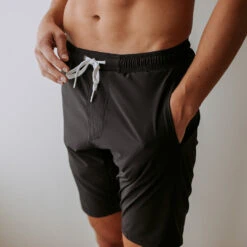 Wind And Sea Shorts, Black -Fashion Swimsuit BlackTrunks Web2