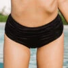 Black Crepe Paneled Bottoms