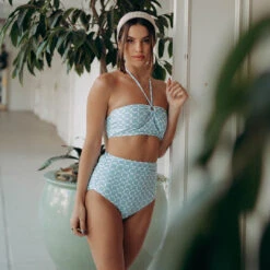 Echo Swim Top, Mod Blue -Fashion Swimsuit ECHO BLUE 1