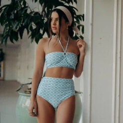 Echo Swim Top, Mod Blue -Fashion Swimsuit ECHO BLUE 3