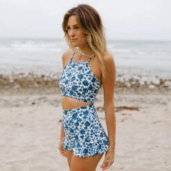 Santorini High-Waisted Swim Skirt -Fashion Swimsuit HOME2351final