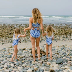 Mini Ruffle One-Piece, Santorini -Fashion Swimsuit HOME2624