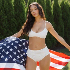 Ivory Paneled Bottoms -Fashion Swimsuit IVORY CREPE PANEL BOTTOMS 9