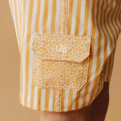 Cabana Jr. Swim Trunks 8 Cabana Jr. Swim Trunks -Fashion Swimsuit SunnyStripe CabanaJr SwimTrunks Detail