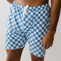 Wind And Sea Shorts, Blue Checkers