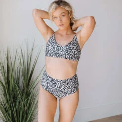 Cheetah High-Waisted Bottoms -Fashion Swimsuit cheetah high waisted bottoms