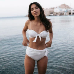 Simone Bottoms, Ivory -Fashion Swimsuit cream wrap tie bottoms4