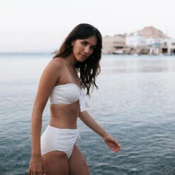 Simone Bottoms, Ivory -Fashion Swimsuit cream wrap tie bottoms5